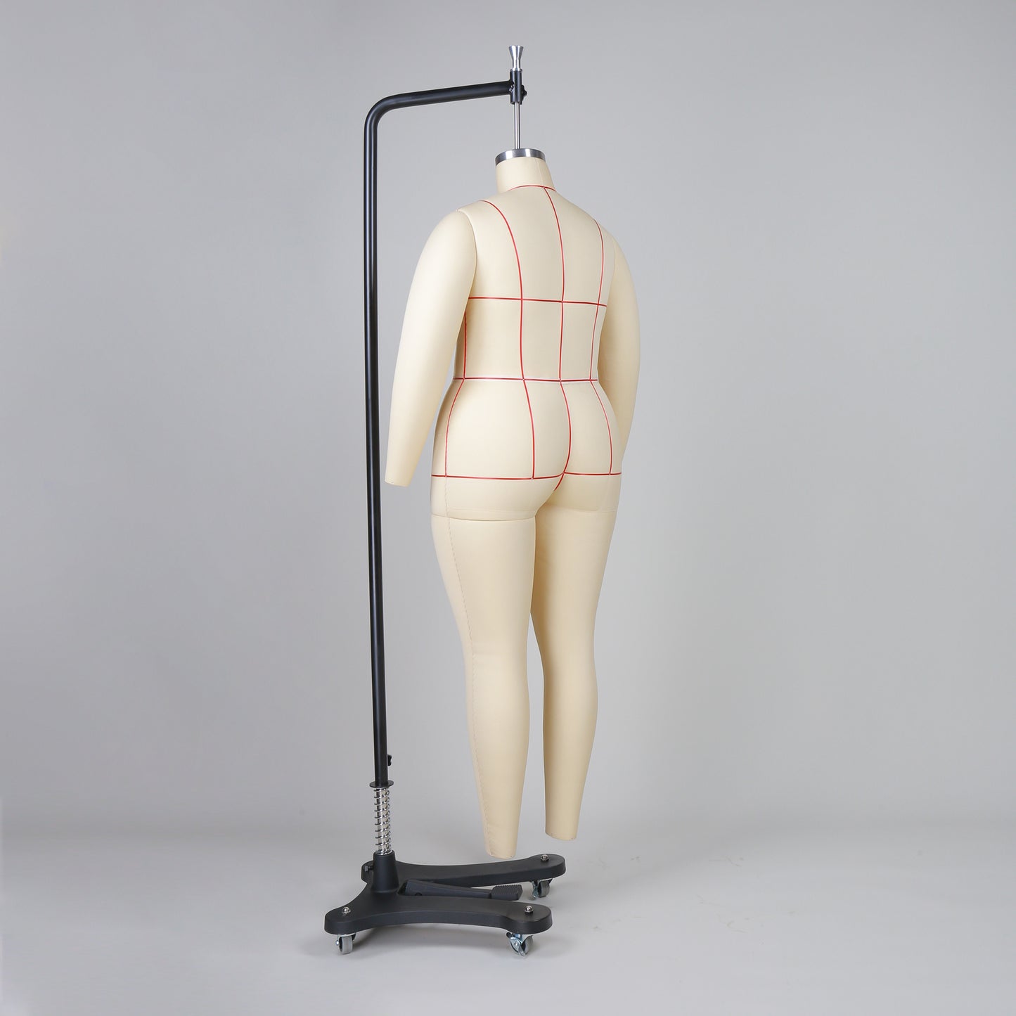 1XL Plus Size Dress Form Mannequin, Tailor Dressmaker Dummy with Leg and Collapsible shoulder, Fiberglass Model for Pattern Draping,Sewing By Sea