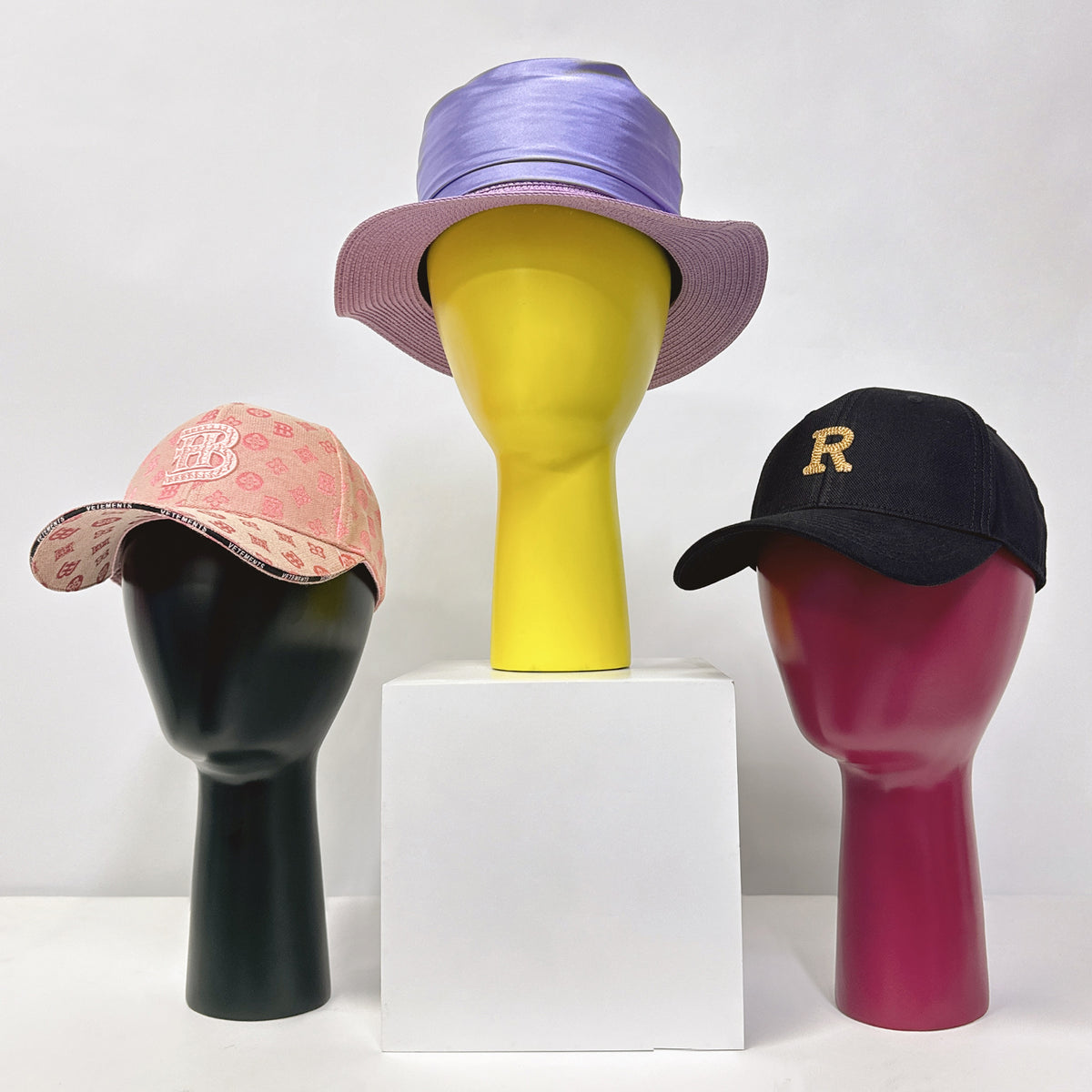 Solid Wood Hand Head Model, Green Yellow Rose Red Black Real Wooden Display Mannequin Head Form for Hat Sunglasses Window Props 36cm 31.5cm DE-LIANG