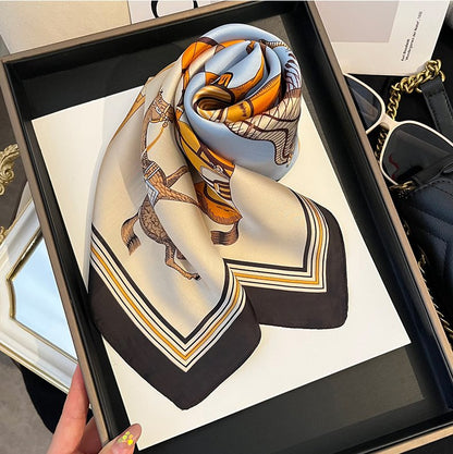 DE-LINAG | Mannequin Decorative Satin Square Scarf 70x70cm | Display Accessory for Dress Forms