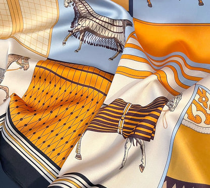 DE-LINAG | Mannequin Decorative Satin Square Scarf 70x70cm | Display Accessory for Dress Forms