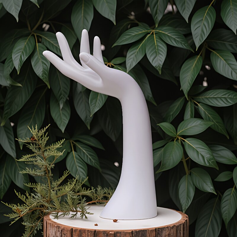 DE-LIANG Female Hand Mannequin with Magnetic Base – Jewelry & Accessory Display