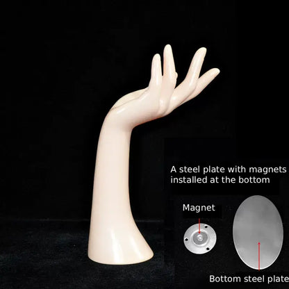DE-LIANG Female Hand Mannequin with Magnetic Base – Jewelry & Accessory Display