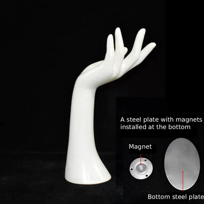 DE-LIANG Female Hand Mannequin with Magnetic Base – Jewelry & Accessory Display