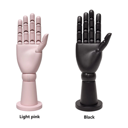 DE-LIANG Wall Mount Mannequin Hand, Mechanical Wood Jewelry Display Stand for Boutiques