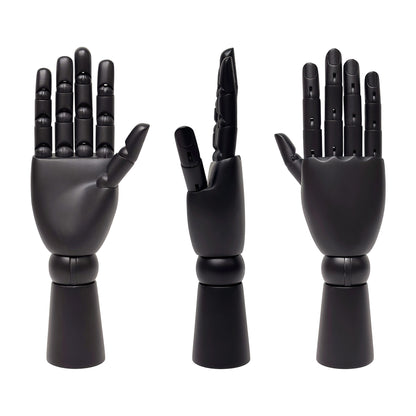 DE-LIANG Wall Mount Mannequin Hand, Mechanical Wood Jewelry Display Stand for Boutiques