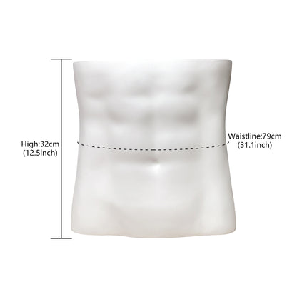 DE-LIANG Fiberglass Fashion Male Sport Mannequin Torso,Elbow,Arms,Waist And Hip Protector Props,Silver Mannequin Props for Athletic Brace Display