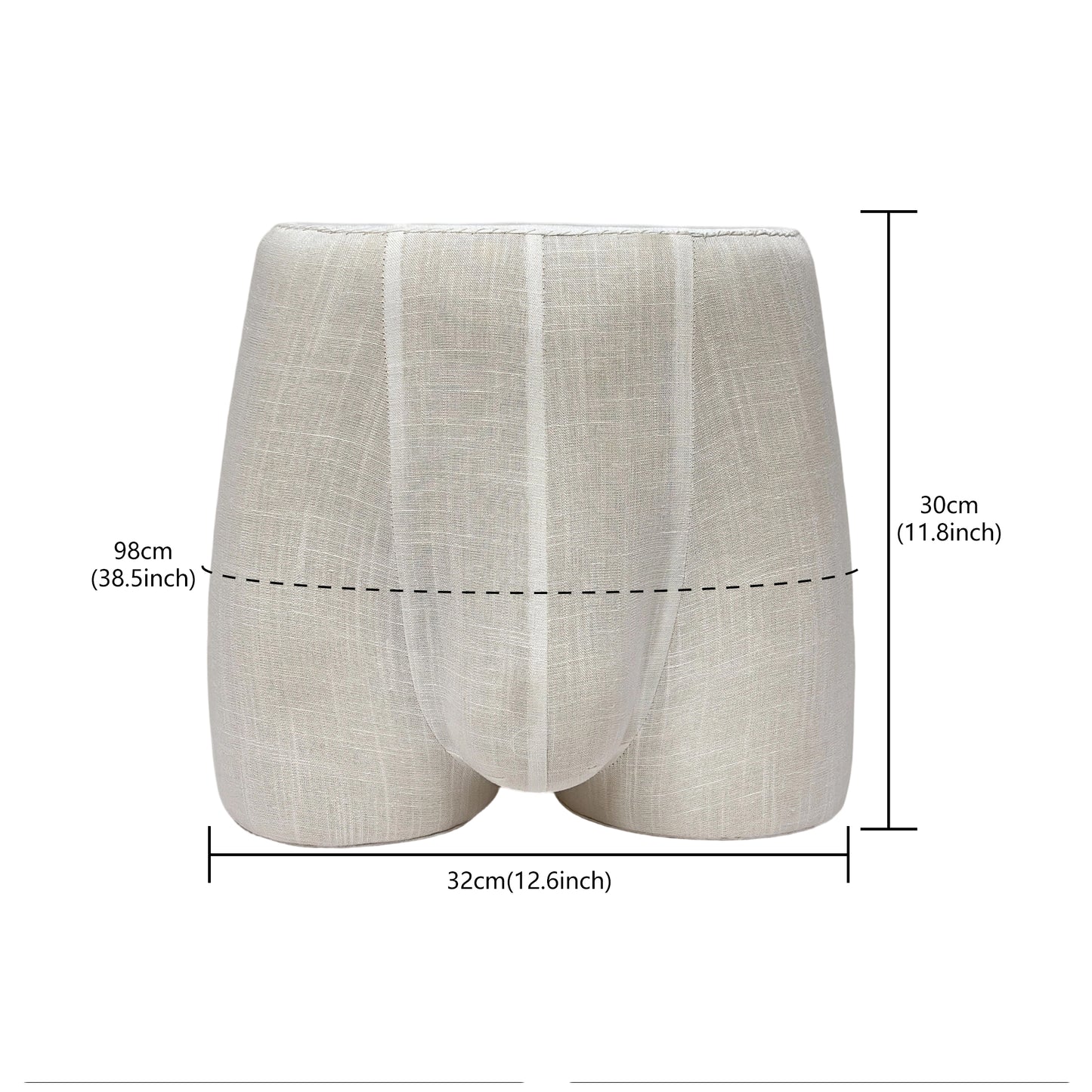 DE-LIANG Male Underwear Display Mannequin Bottom – Butt Form for Men's Underwear Store
