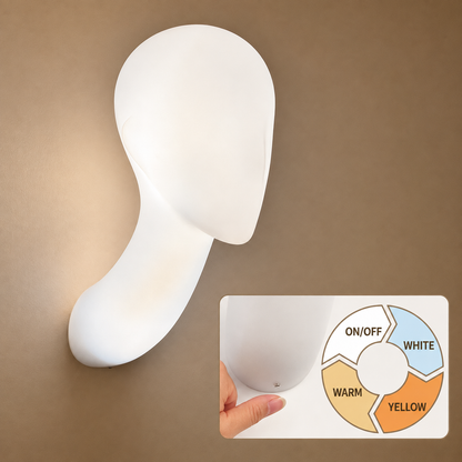 DE-LIANG Wall-Mounted Mannequin Head with Long Neck & LED Option