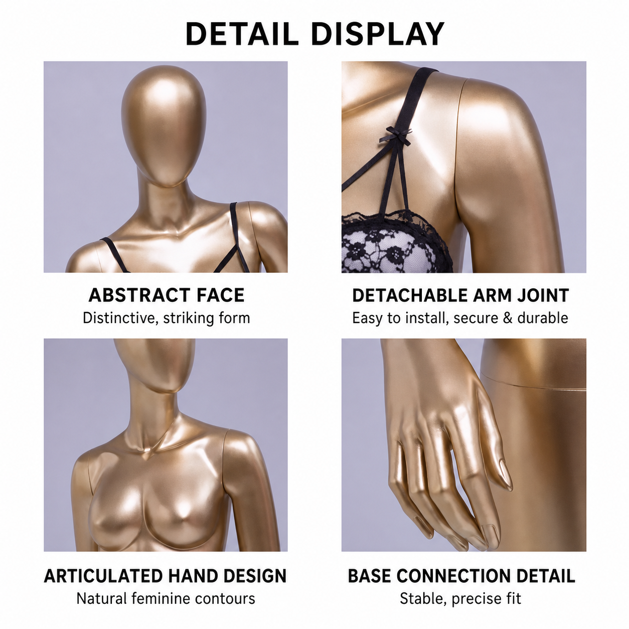 DELIANG Fiberglass Lingerie Display Mannequin Collection