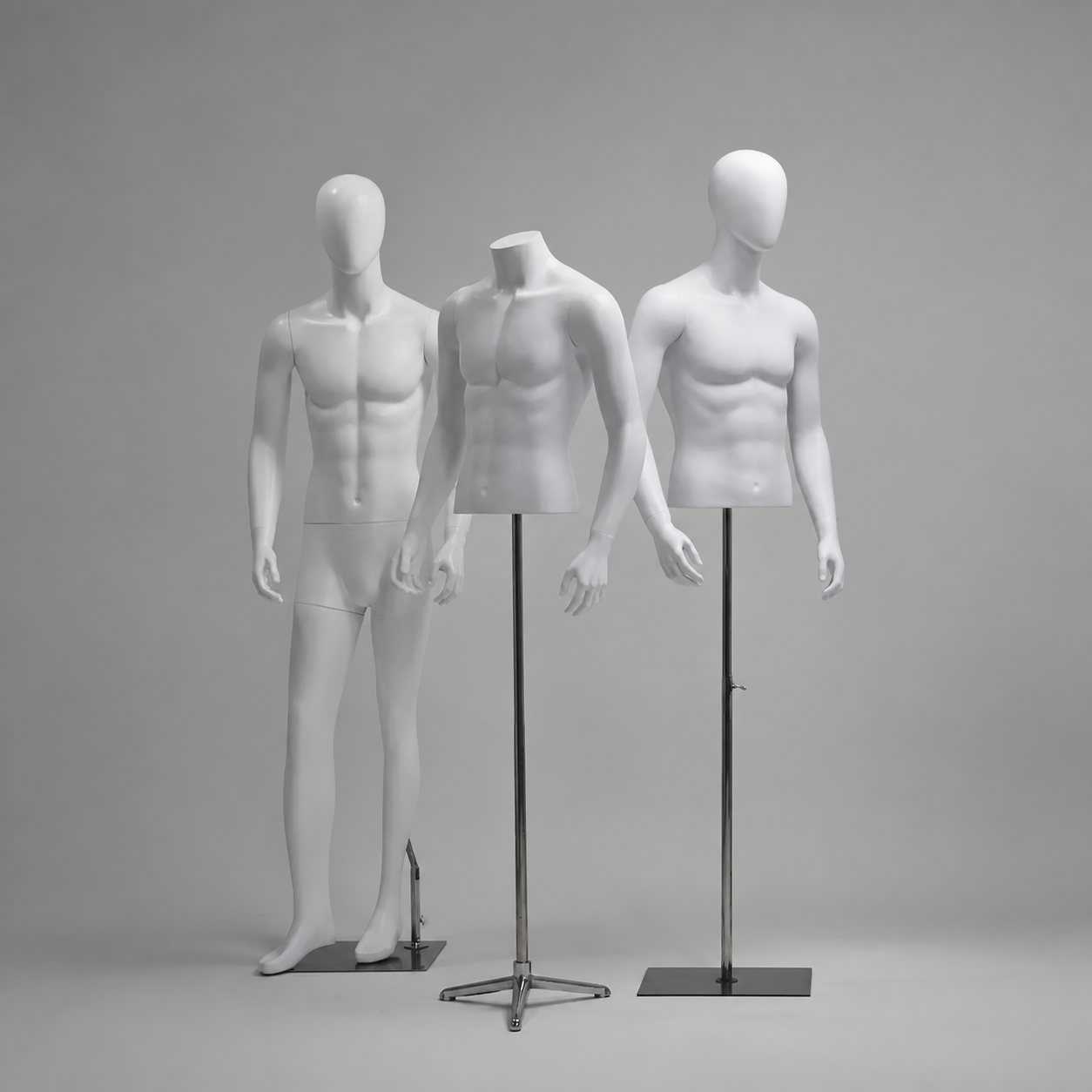 DELIANG Male Full Body Mannequin | Matte Finish | 193cm Muscular Display Form for Retail & Window