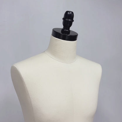 DE-LIANG Male Half Body Dress Form, Men Fabric Mannequin for Suit and Cloth Display