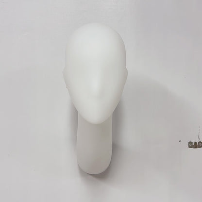 DE-LIANG Female Wall-Mounted Mannequin Head with Long Neck for Wig, Hat & Retail Display