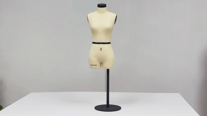 DE-LIANG 1:2 Mini Female Dress Form – Half Scale Sewing Mannequin (Size 8  Not Full Size)