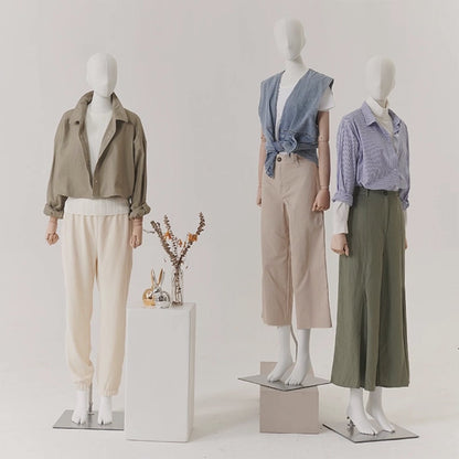 DE-LIANG Mannequin de luxe pour femme grande taille avec bras dorés, mannequin de présentation de torse en daim rose, modèle de présentation de torse de mannequin grande taille