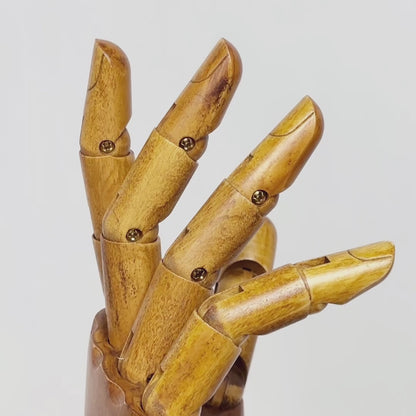 DE-LIANG Wooden Hand Model – Jewelry Display, Glove Mannequin & Sketch Prop