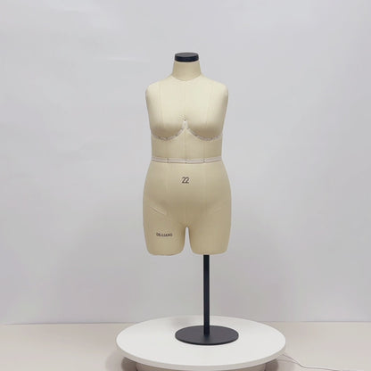 Mannequin de couture miniature à demi-échelle DE-LIANG avec bras souples, modèle de couture miniature à demi-taille, modèle de mannequin de couture à l'échelle féminine, modèle de patron éducatif, taille 10 (PAS TAILLE ADULTE PLEINE)