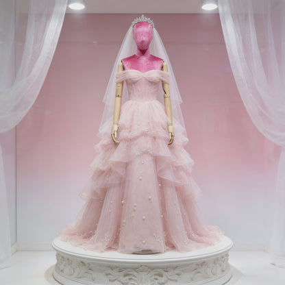 Luxury Matte Flannel Female Mannequin | Articulated Wooden Arms | DE-LIANG