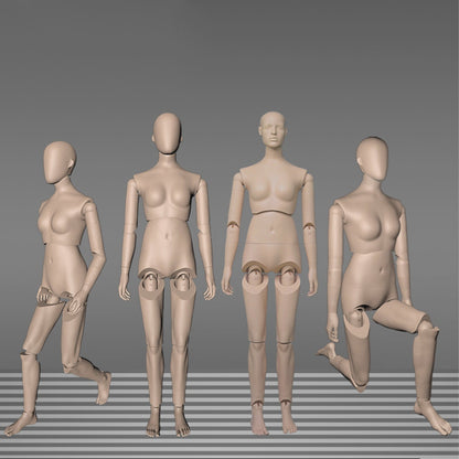 DE-LIANG DE-LIANG Female Poseable Full Body Mannequin with Flexible Joints | Articulated Dress Form Display Dummy for Fashion Design, Sewing & Window Display