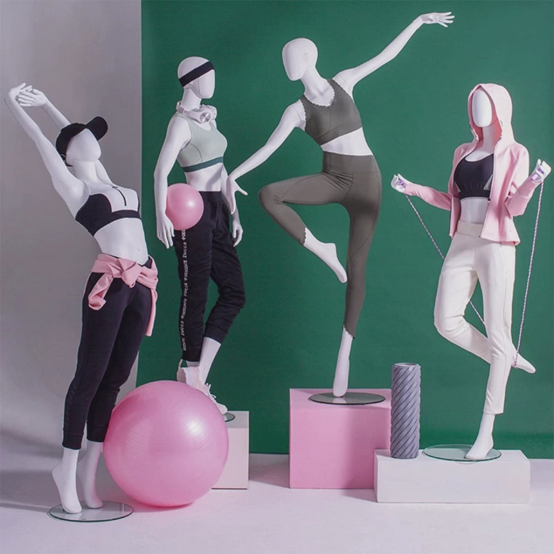 White Female Yoga Mannequin