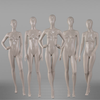 DE-LIANG Female Mannequin Full Body Display,Professional Dress Form for Clothing Store Window Display ,Matte Skin Finish Retail Mannequins