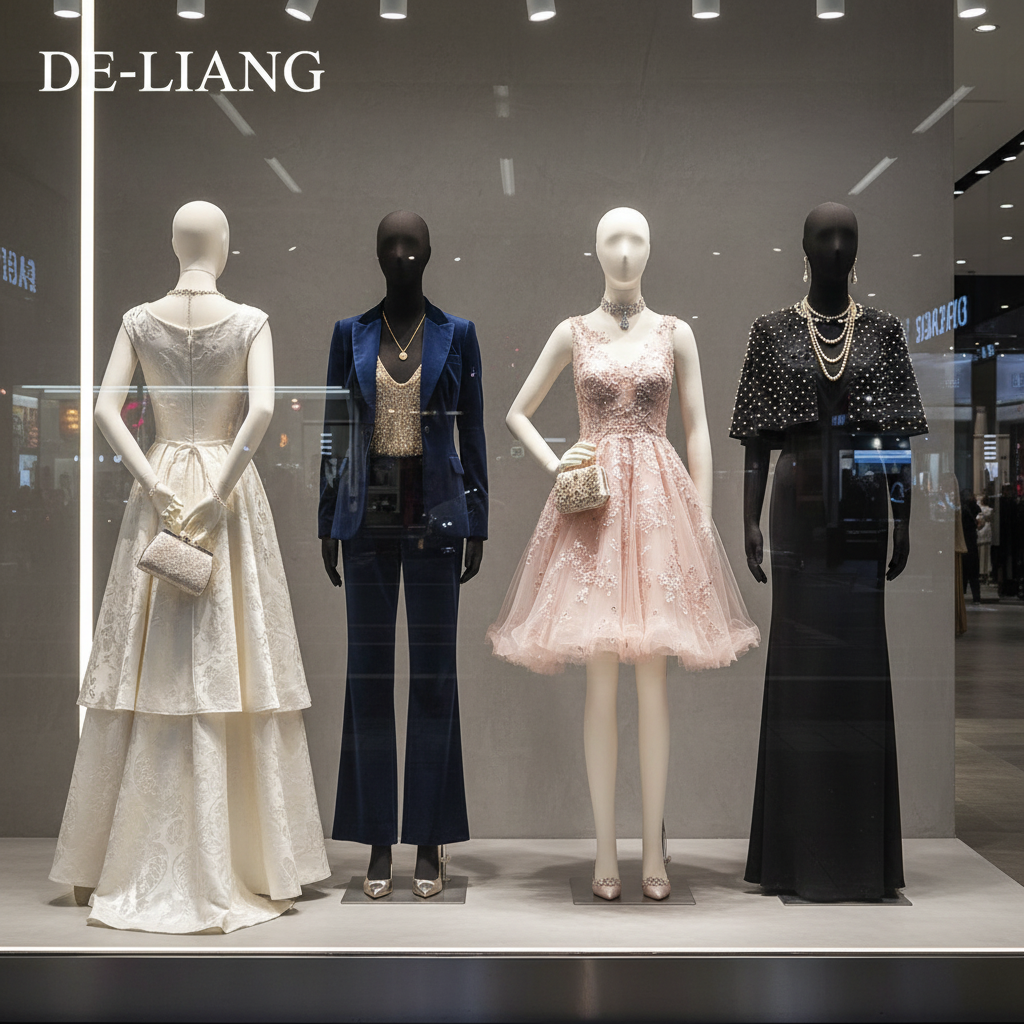 Full body female male mannequin for clothing display