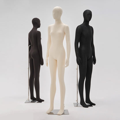Professional dress form mannequin with abstract head design