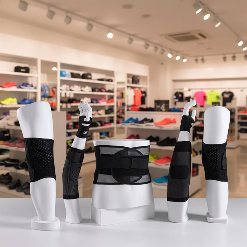 Sport Mannequin Props in Bright Retail Store