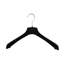 Load image into Gallery viewer, DE-LIANG Luxury Black Velvet Hanger,Coat Flocking Clothing Hanger, Clothing Display Rack, Bottom Clip Pant clothing hanger Non-slip,3 styles
