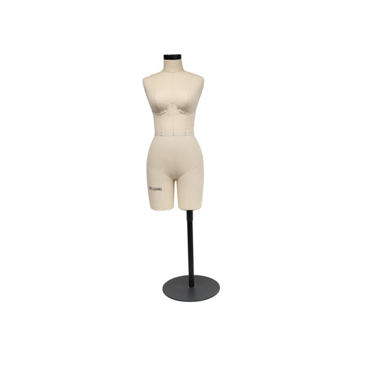 DE-LIANG Half Scale Dress Form 34B Size, Sewing Lingerie and Corsets Mannequin,Dressmaker Dummy, Half Size Miniature Underwear Bust Form for Tailor