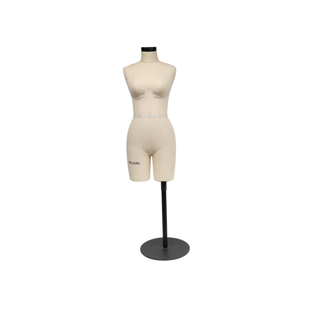 DE-LIANG Half Scale Dress Form 34B Size, Sewing Lingerie and Corsets Mannequin,Dressmaker Dummy, Half Size Miniature Underwear Bust Form for Tailor