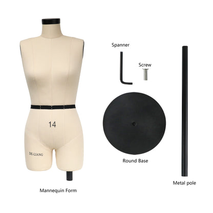 a mannequin is shown with measurements and measurements