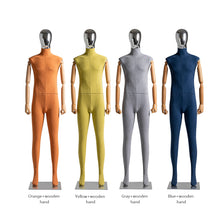 Load image into Gallery viewer, Luxury Mannequin Full Body Torso,Male Dress Form Model Props with Plated Head,Clothing Stores Display Holder
