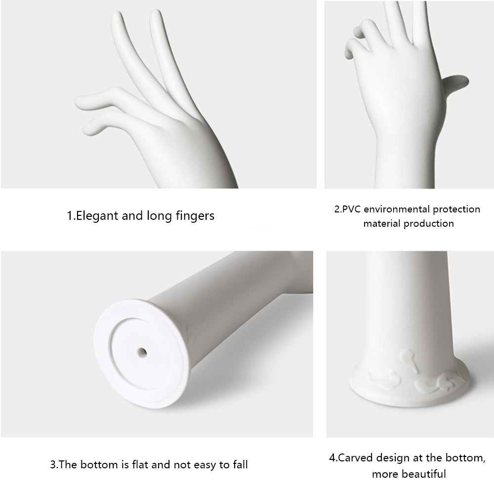Left and Right Hand Mannequin, Hands for Nails Flexible Fingers Manikin Arms Dummy, Hand Props Artist Model Hand Display Mannequin （1pcs only not 1 pair) DE-LIANG