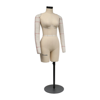 DE-LIANG Half Scale Dress Form 34B Size, Sewing Lingerie and Corsets Mannequin,Dressmaker Dummy, Half Size Miniature Underwear Bust Form for Tailor DE-LIANG