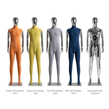 Load image into Gallery viewer, Luxury Mannequin Full Body Torso,Male Dress Form Model Props with Plated Head,Clothing Stores Display Holder
