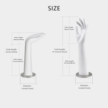 Load image into Gallery viewer, Vintage White Mannequin Hand,Female Right and Left Hands  Model for Jewelry Display,Wig Hat Stand,Headphone Stand Head,Dress Form Mold Dummy
