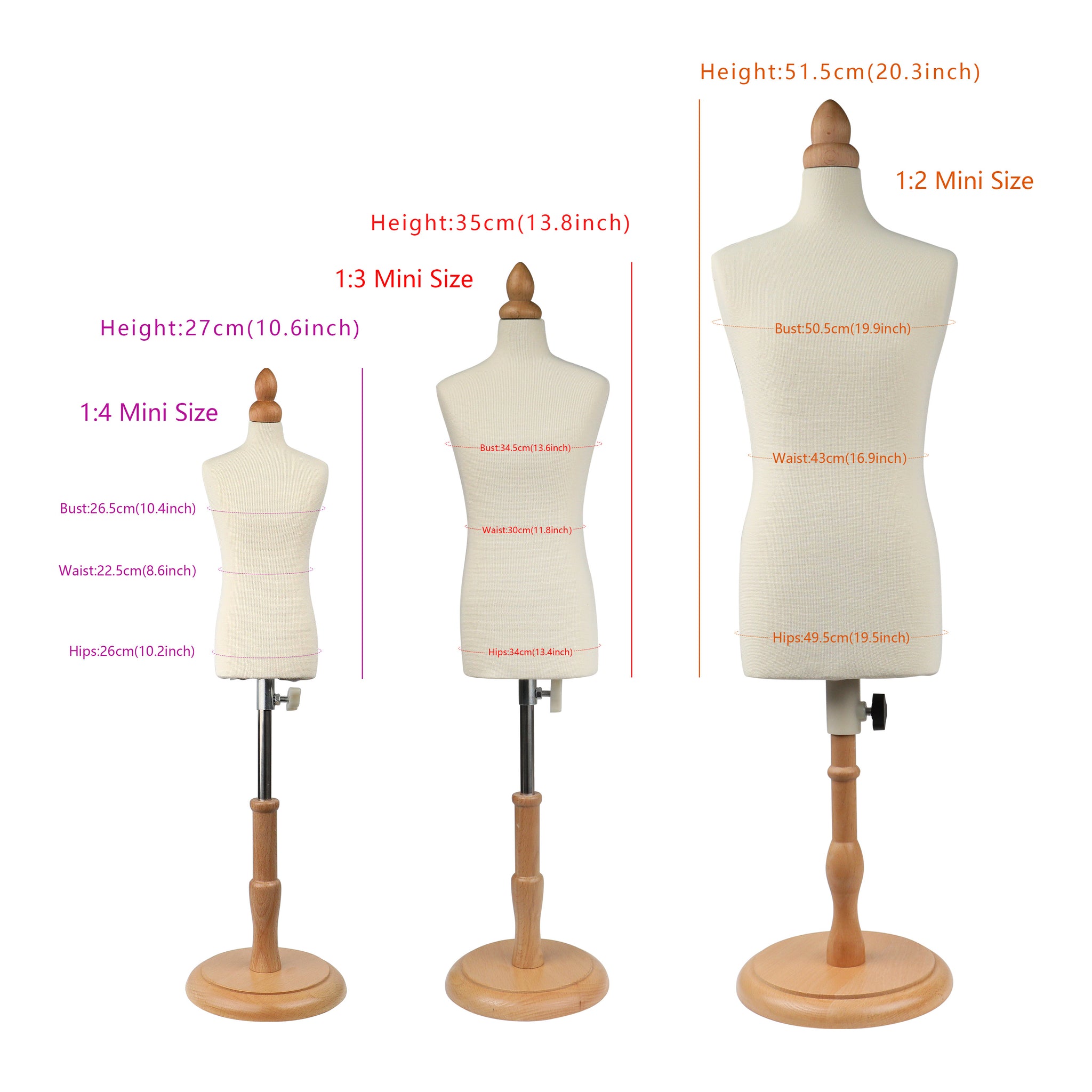 half scale dress form male miniature 1/3 1/4 1/2 tailor fitting dressm –  De-Liang Dress Forms