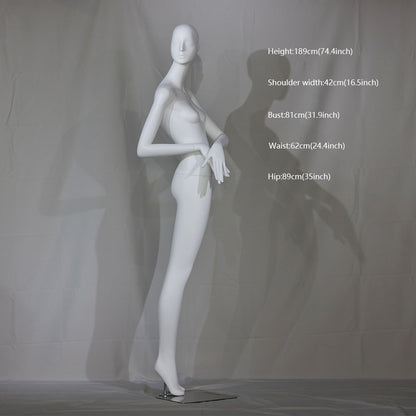 DE-LIANG High-end Glossy Display Female Full Body Mannequin,Clothing Store Model Props Women Full-body model DE-LIANG