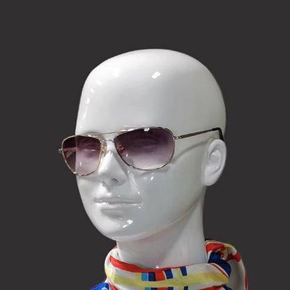 White Luxury Head Mannequin for Hat Wig Display,Sunglass Scarves Holder Female headpiece jewelry head block dress form model DE-LIANG