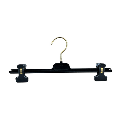 DE-LIANG Luxury Black Velvet Hanger,Coat Flocking Clothing Hanger, Clothing Display Rack, Bottom Clip Pant clothing hanger Non-slip,3 styles DE-LIANG