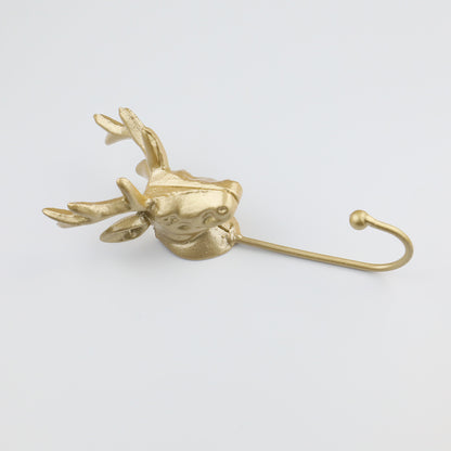 Creative Modern Deer Hooks,Golden Animal Decorative Single Hook,Coat Hanger Hooks for Clothing Store Wall  Display,Bag/Bathroom Towel Holder DE-LIANG