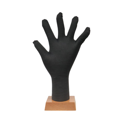 OK Hand Gestured Display Stand for Fashion Jewelry Ring Glove, Pinable Soft foam Black Mannequin Hand form, Necklace, Bracelet, bracelets DE-LIANG