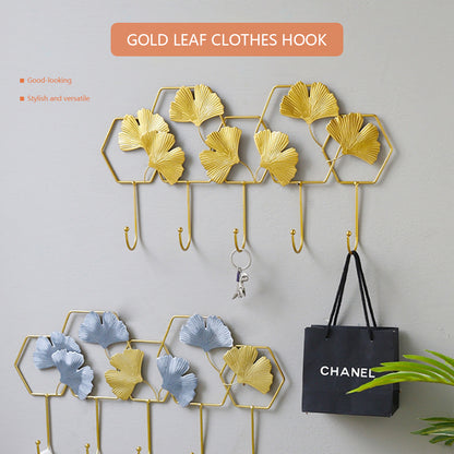 Beautiful elegant metal hooks, home decor hooks, nature hooks, wall hooks, Gold hook leaf hook, hanging hook, key hook, coat hook DE-LIANG