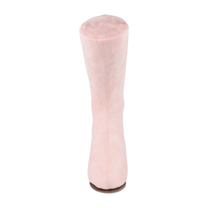 Velvet Foot Mannequin, Pink Suede Dress Form Display Shoes,Sock Display Fake Foot Prop,High-grade and Natural Feet Torso Model,Shoe Form DE-LIANG