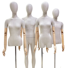 Load image into Gallery viewer, 2023 New Luxury Style LInen Mannequin,Female/Male Full Body/Half Body Mannequin,Wedding Dress Display,Mannequin for Clothes Show,Shop Display
