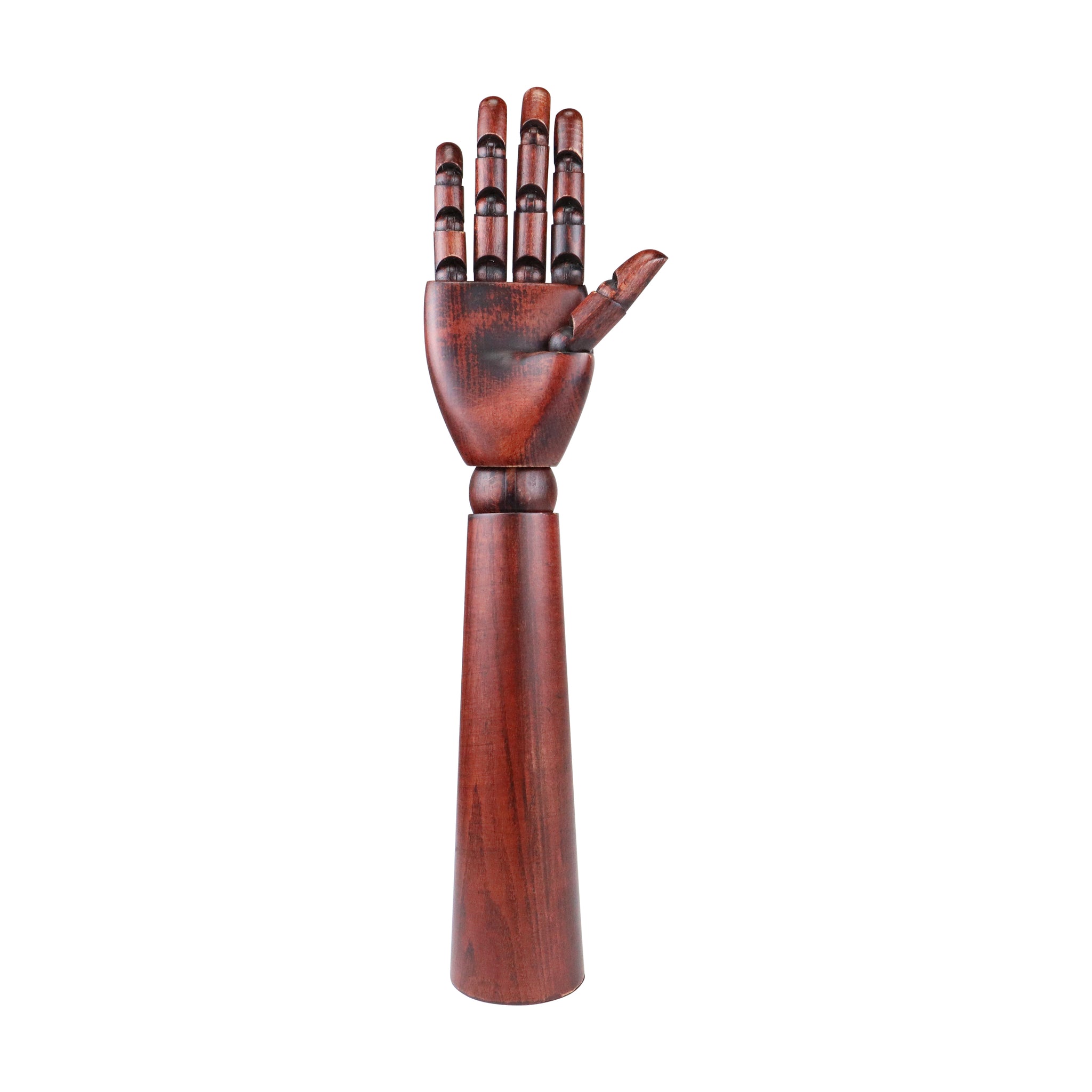 Wooden Hand Model, 7 Art Mannequin Figure with Posable Fingers