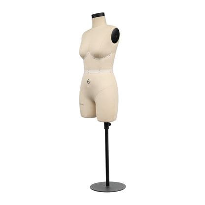 DL266B Half scale dress form 1/2 US Woman plus size 6, height 45.5cm lingerie bust dressmaker dummy tailor 1:2 slim bust sewing mannequin DE-LIANG