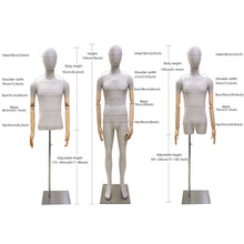 Load image into Gallery viewer, 2023 New Luxury Style LInen Mannequin,Female/Male,Full Body/Half Body,Wedding Dress Display,for Clothes Show,Shop Display
