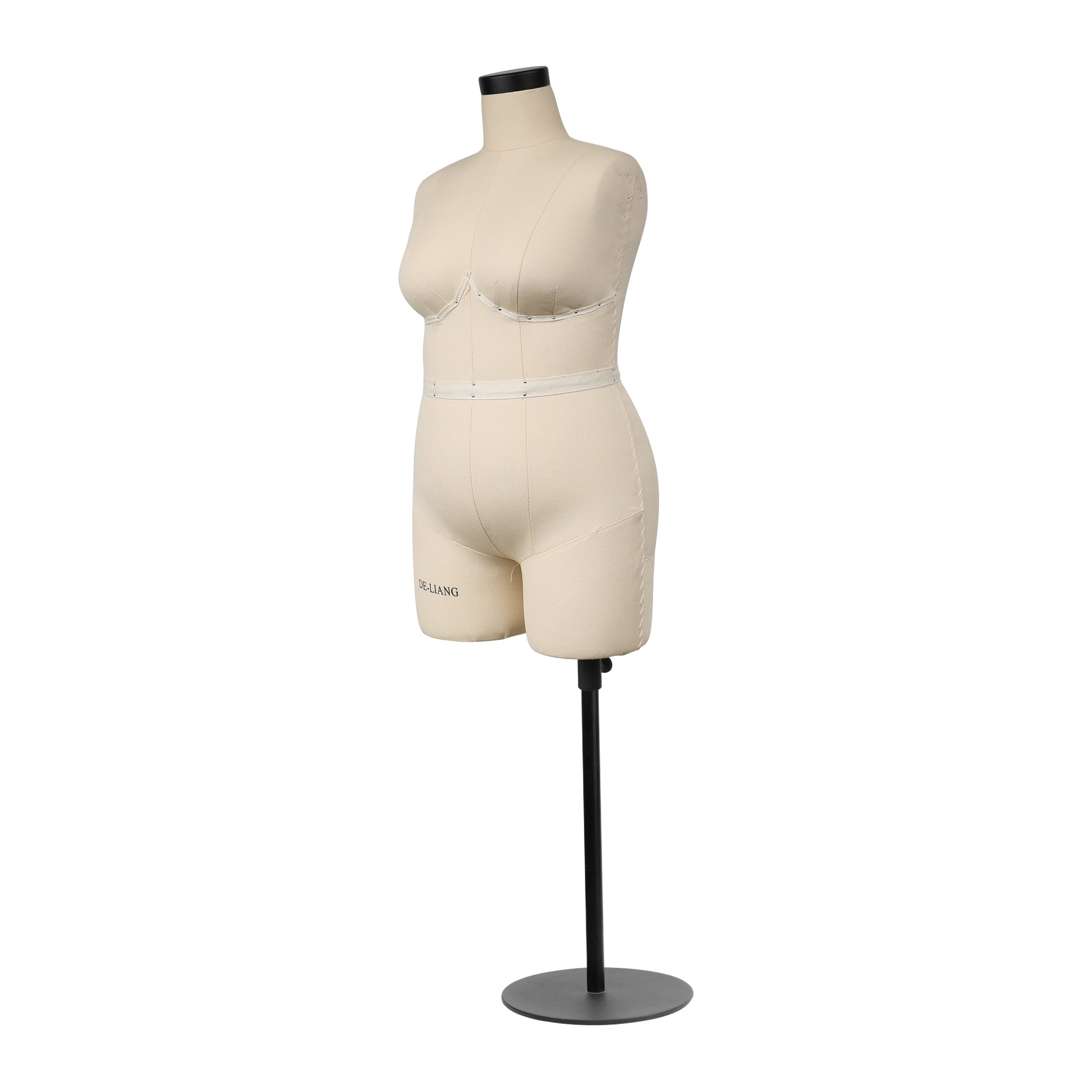 DE-LIANG Female Half Scale Dress Form Mannequin,Plus Size 16