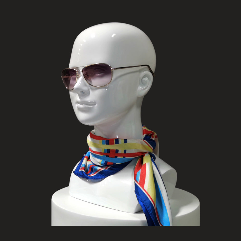 White Luxury Head Mannequin for Hat Wig Display,Sunglass Scarves Holder Female headpiece jewelry head block dress form model DE-LIANG